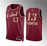 Men's Cleveland Cavaliers #13 Tristan Thompson Wine 2023-24 City Edition Stitched Jersey Dzhi,baseball caps,new era cap wholesale,wholesale hats